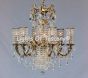 Solid brass candelabra crystal chandelier 