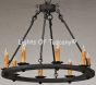 1409-8 Spanish Revival Chandelier
