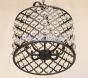 8001-6 Crystal Pendant Drum Light