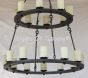 1411-20 Spanish Mediterranean Revival Style 2-Tier Iron Chadelier