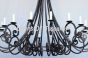 Extra large chandelier, heavy duty iron chandelier, great room chandelier, grand entrance chandelier, scroll design chandelier, Spanish Chandelier, Mediterranean Chandelier, Transitional Chandelier, Modern Chandelier, Candelabra Chandelier, LED chandelier