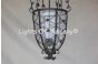 Hand forged wrought iron Spanish Revival / Mediterranean style hanging pendant light