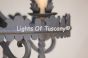 1155-5 Vintage Spanish Style Wrought Iron Chandelier