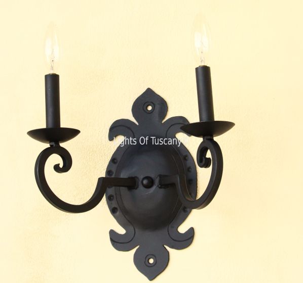 5141-2 Spanish Mediterranean Style Double Wall Sconce Light