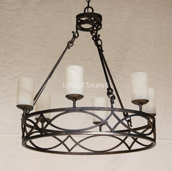 1073-6 Contemporary Rustic Style Chandelier