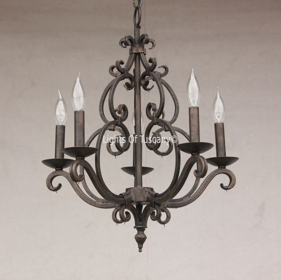 1630-5 Spanish Style Mini Chandelier