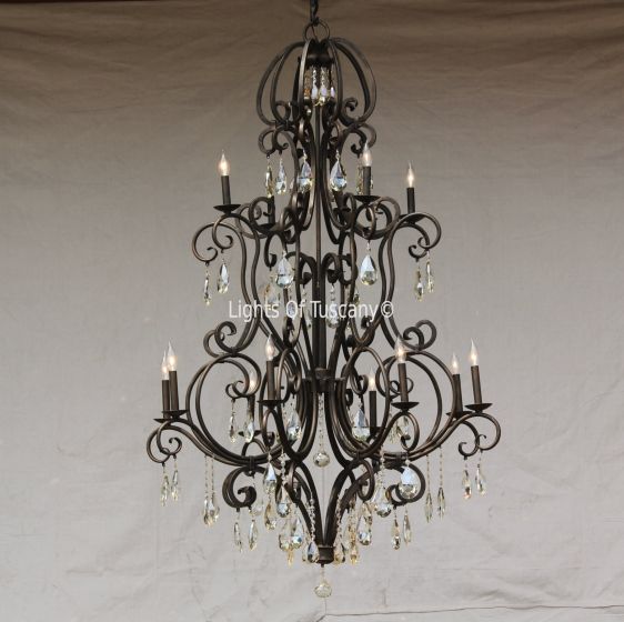 Tuscan-Crystal Chandelier
