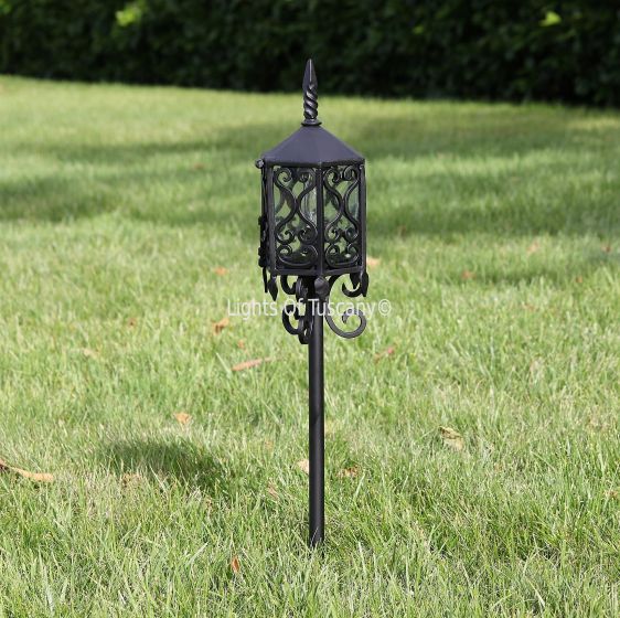 7654-1 Spanish Revival Outdoor Lantern Landscape Light