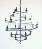 Wrought Iron Chandelier, Spiral Chandelier, Large Spiral Chandelier, Entryway Chandelier, Contemporary Chandelier, Modern Chandelier, LED Chandelier, Candelabra Chandelier,  Commercial Grade Chandelier, Large Chandelier,