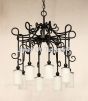 1595-8 Wrought Iron Mediterranean Style Chandelier