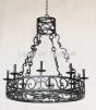 Spanish Revival Chandelier, Mediterranean Chandelier, Dining Room Chandelier, Classic Style Chandelier, Spanish Wrought Iron Chandelier, dining room chandelier, entryway chandelier, candelabra chandelier, LED chandelier