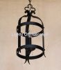 6176-1 Old World Spanish Revival Style Wrought Iron Pendant with Candle