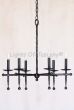 1456-6 Wrought Iron Rustic Country Italian Style Chandalier