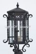 7025-1 Spanish Santa Barbara Style Wrought Iron Outdoor Post Pole Light