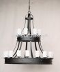 1929-24GL Wrought Iron Contemporary Gothic Style Chandelier