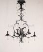 3122-6 Wrought Iron Country Italian Style Chandelier