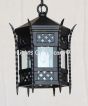 Castle Hanging Lantern, Gothic Hanging Lantern, Medieval Hanging Lantern, Mini Lantern, Unique Style Lantern, Exterior Lighting, Harry Potter Style Light, Castle Style Light, Wrought Iron Lantern, Heavy Duty Iron Light, Unique Lantern