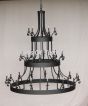 1030-30 Extra Large wrought Iron chandelier