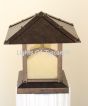 Craftsman Style Pier Mount Post Light, Post Light, Mission Style Post Light, Outdoor Post Light, Column Light, Arts and Crafts Outdoor Post light