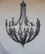 Tuscan style chandelier-Wrought Iron