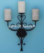 Wrought iron wall sconces hand forged/ Spanish Revival / Spanish colonial wall sconce 