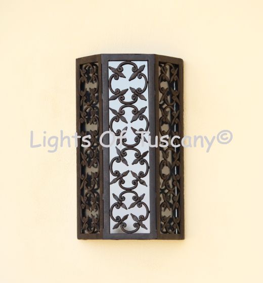 7144-1 Mediterranean Revival Style Pocket Lantern Wall Light