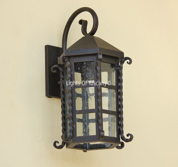 7094-1 Spanish Colonial Revival Style Outdoor Wall Lantern