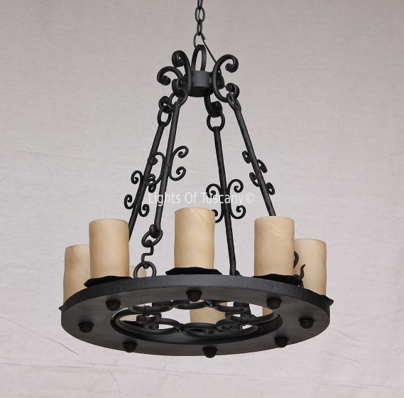 1915-8 Tuscan-Italian Country Style Chandelier