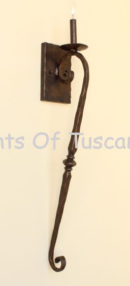 5186-1 Mediterranean Indoor Iron Wall Sconce