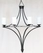 1250-8GL Wrought Iron Contemporary Chandelier
