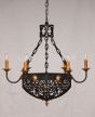 2547-6 Traditional wrought iron chandelier