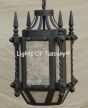 2045-3 Gothic Medieval Style Wrought Iron Hanging Lantern