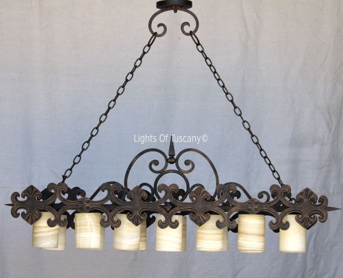 Pool table light, gothic revival style light, kitchen island light, gothic linear light, old world chandelier, iron pool table light, antique pool table light, kitchen island chandelier
