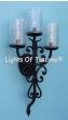 Tuscan wall sconce -Wrought Iron