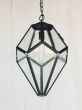 Contemporary Pendant Light, Contemporary Hanging Lantern, Wrought Iron Pendant Light, Geometric Pendant Light, Geometric Hanging Lantern, Indoor Lighting, Modern Hanging Pendant, Kitchen Pendant Light, Kitchen Nook Light, Angular lantern light,  Clean Lin