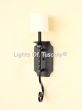 5258-1 Transitional Style Hand Forged Wrought Iron Wall Sconce
