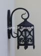 7077-1  Tuscan/Mediterranean Style Outdoor Iron Wall Light/Lantern