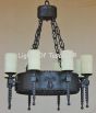 Tuscan Chandelier-Hand Forged-Wrought Iron