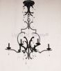 3122-6 Wrought Iron Country Italian Style Chandelier