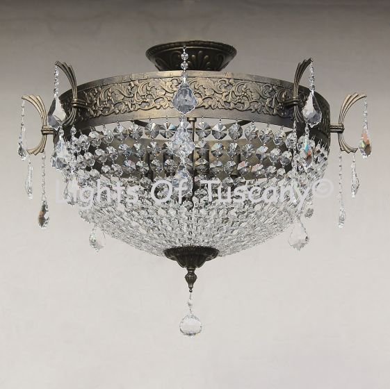 Crystal Semi-Flush