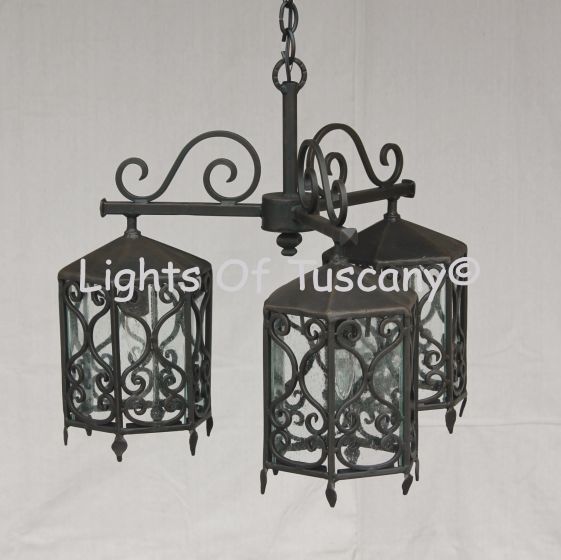 1685-3 Spanish Style Out Door Chandelier  