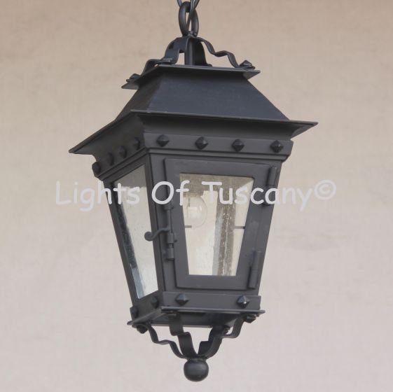 Contemporary-Spanish Wrought Iron Pendant Light