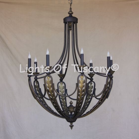 Tuscan chandelier-Wrought Iron