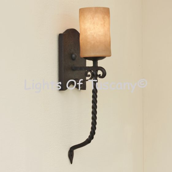 Spanish iron wall sconce 