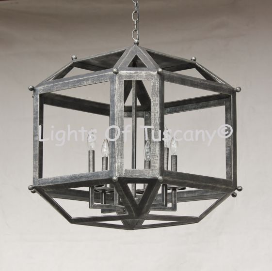 Contemporary Wrought Iron Chandelier