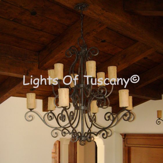 Custom Tuscan chandelier