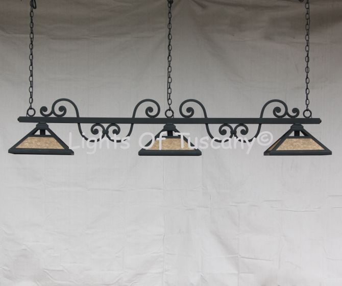 1543-3 Spanish Style Linear Pool Table Lights