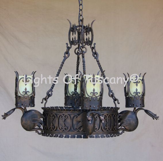 Gothic Dragon chandelier