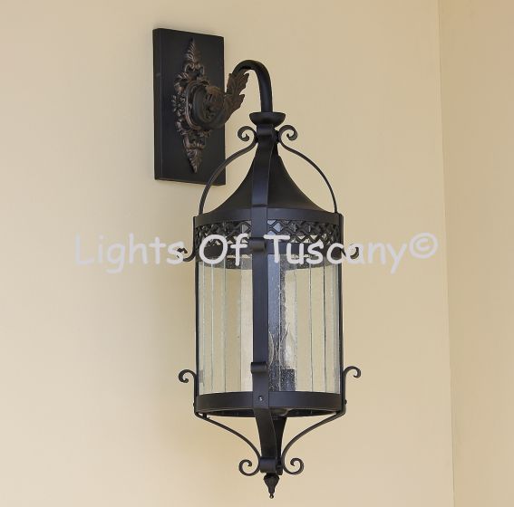 Tuscan Style Hanging Outdoor Wall Lantern