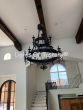 1050-18 Wrought Iron Chandelier with candlesticks candelabra